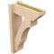 Ekena Millwork 5 1/2-in W x 14-in D x 22-in H Balboa Slat Rough Cedar Woodgrain TimberThane Outlooker, Primed Tan OUTUR055X14X22BOA24RCPR - alternate 2